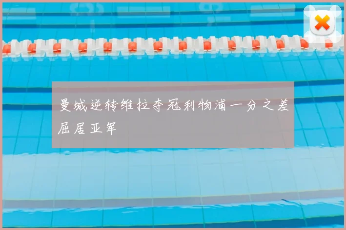 曼城逆转维拉夺冠利物浦一分之差屈居亚军